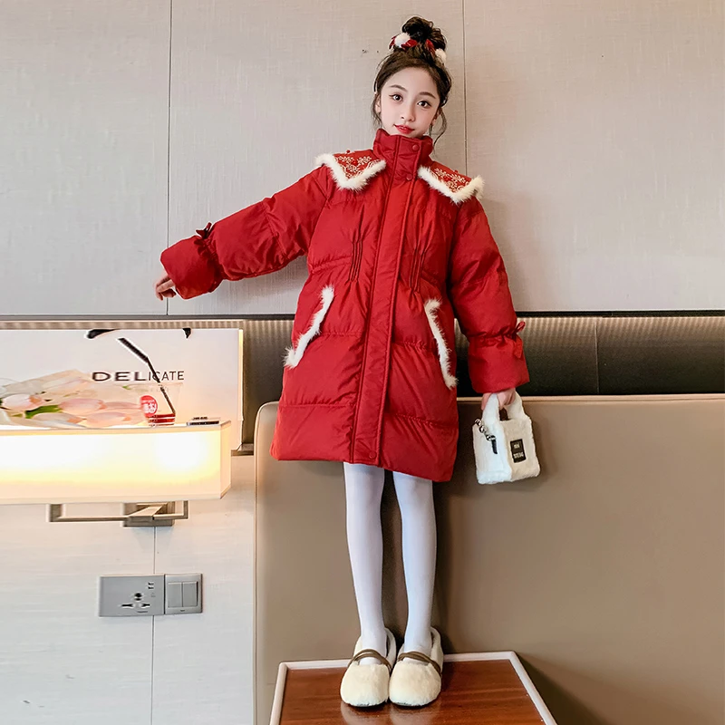 女童棉服2025新款儿童冬装棉衣中长款加厚小女孩棉袄T3522229280