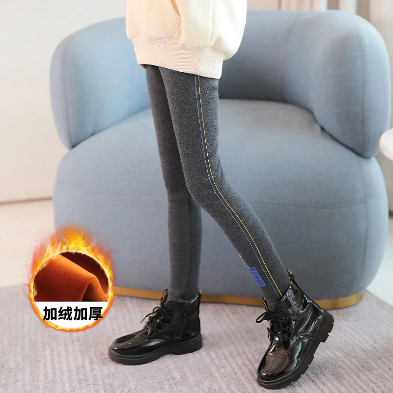 冬季女童韩版时尚夹棉保暖棉裤打底裤P9509KZ06535