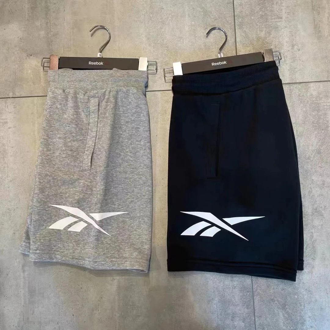 【什么都有】  Reebok锐步 字母LOGO印花毛圈棉短裤GV5517/GV5518
