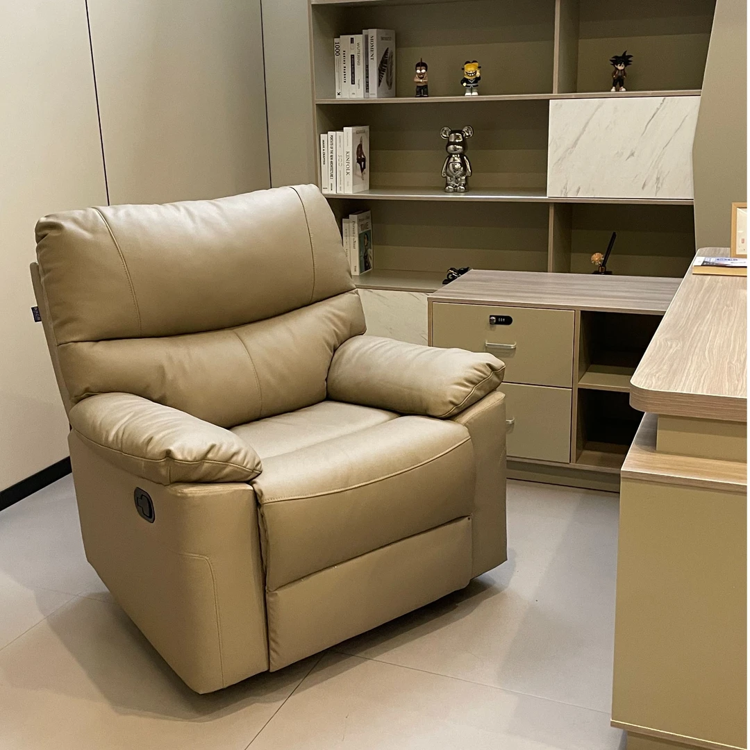 加大版办公真皮多功能皮艺电动单人沙发椅沙发客厅家庭影院