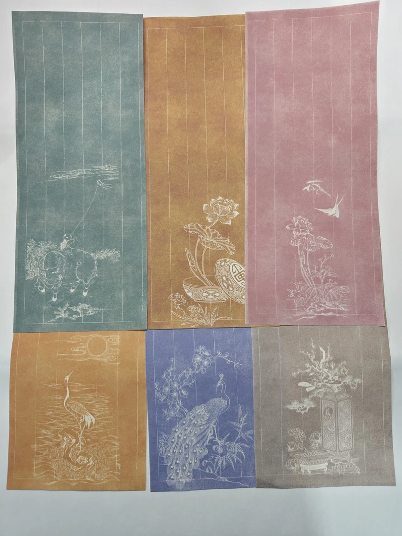 （鹏来阁）清雅  微喷蜡染宣纸  小品作品创作