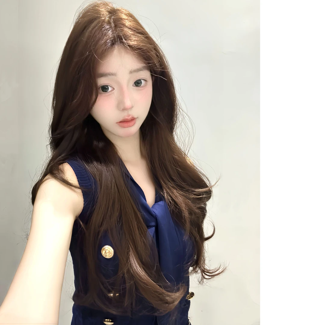 千朵【板栗奶油】假发长卷大波浪升级版加大加宽蕾丝时尚女士头套