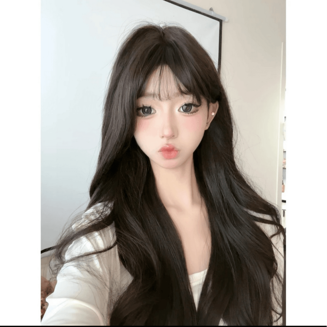 小美专属【福利款】假发长卷大波浪空气刘海蓬松时尚假发女全头套