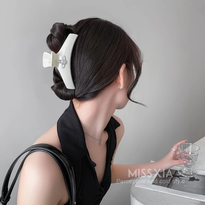 鲨鱼夹女夏大号感简约后脑勺发量多气质盘发抓夹