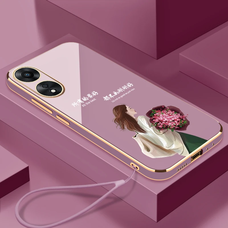 适用于OPPOA58/A58X手机壳生活是自己的全包镜头硅胶防摔电镀软壳