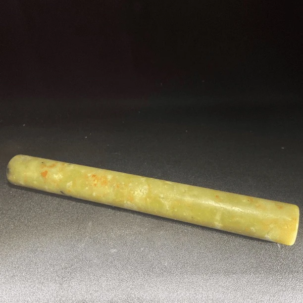 [128]天然岫玉静美擀面杖