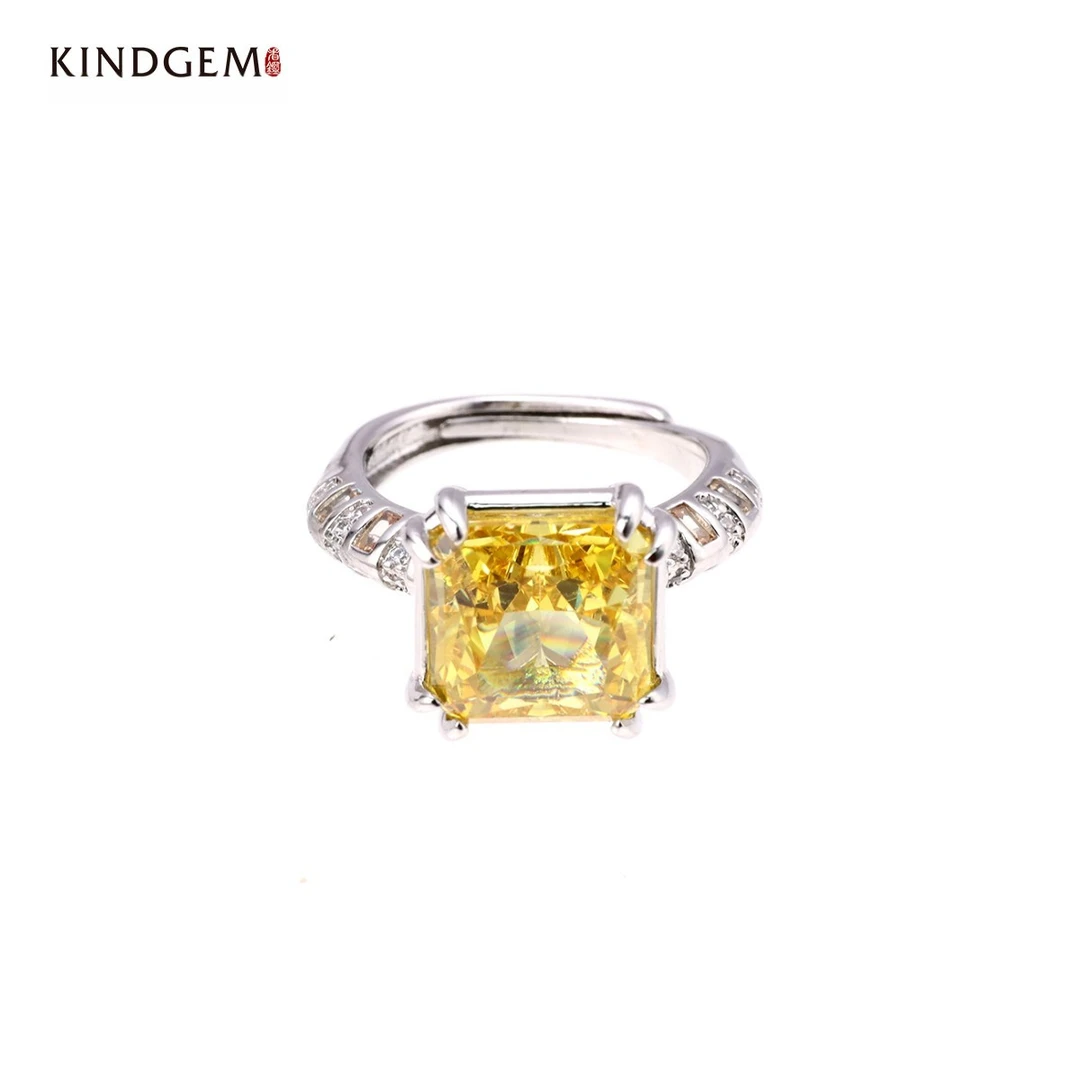 铜合金合成锆石戒指 AI50XAJC-22689气质经典百搭简约时尚戒指