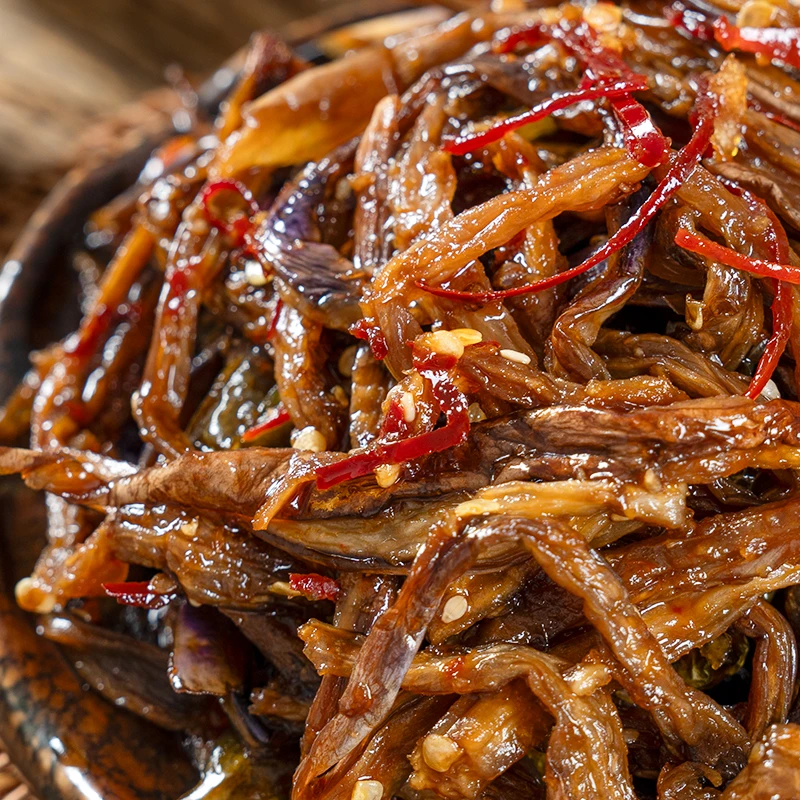 朝百农地窖酱茄子干辣椒245克×2袋 延边朝鲜族泡菜酱菜香辣有嚼劲