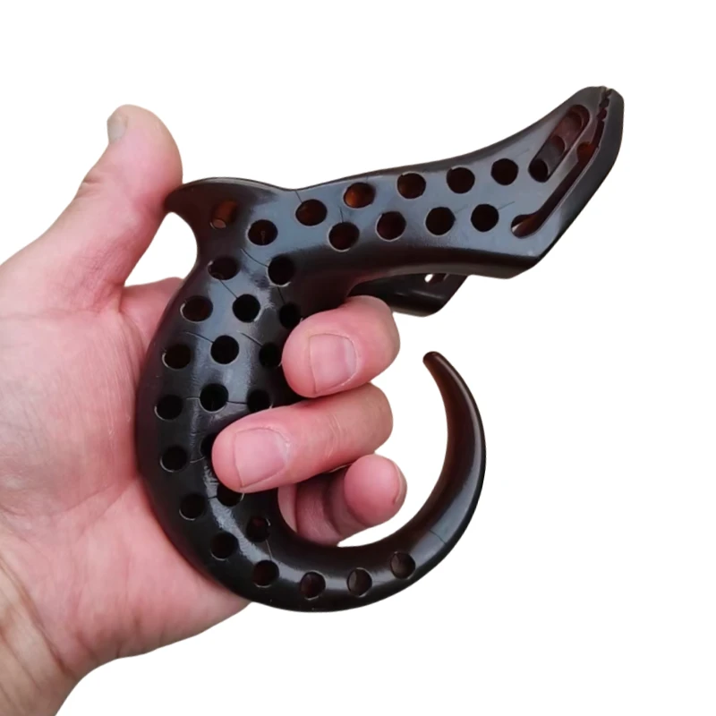 善巧弓艺高精度瞄准快压加长青龙弹弓扁皮免绑竞技弹弓塑胶玩具PC