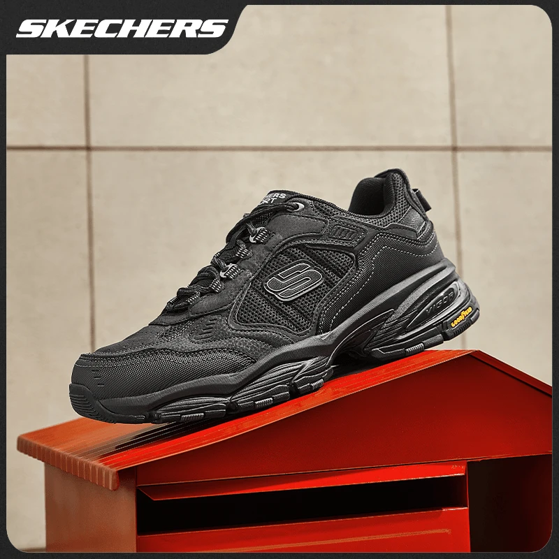 【霸道3.0】斯凯奇男鞋黑色防滑户外登山运动减震防水休闲鞋老爹鞋