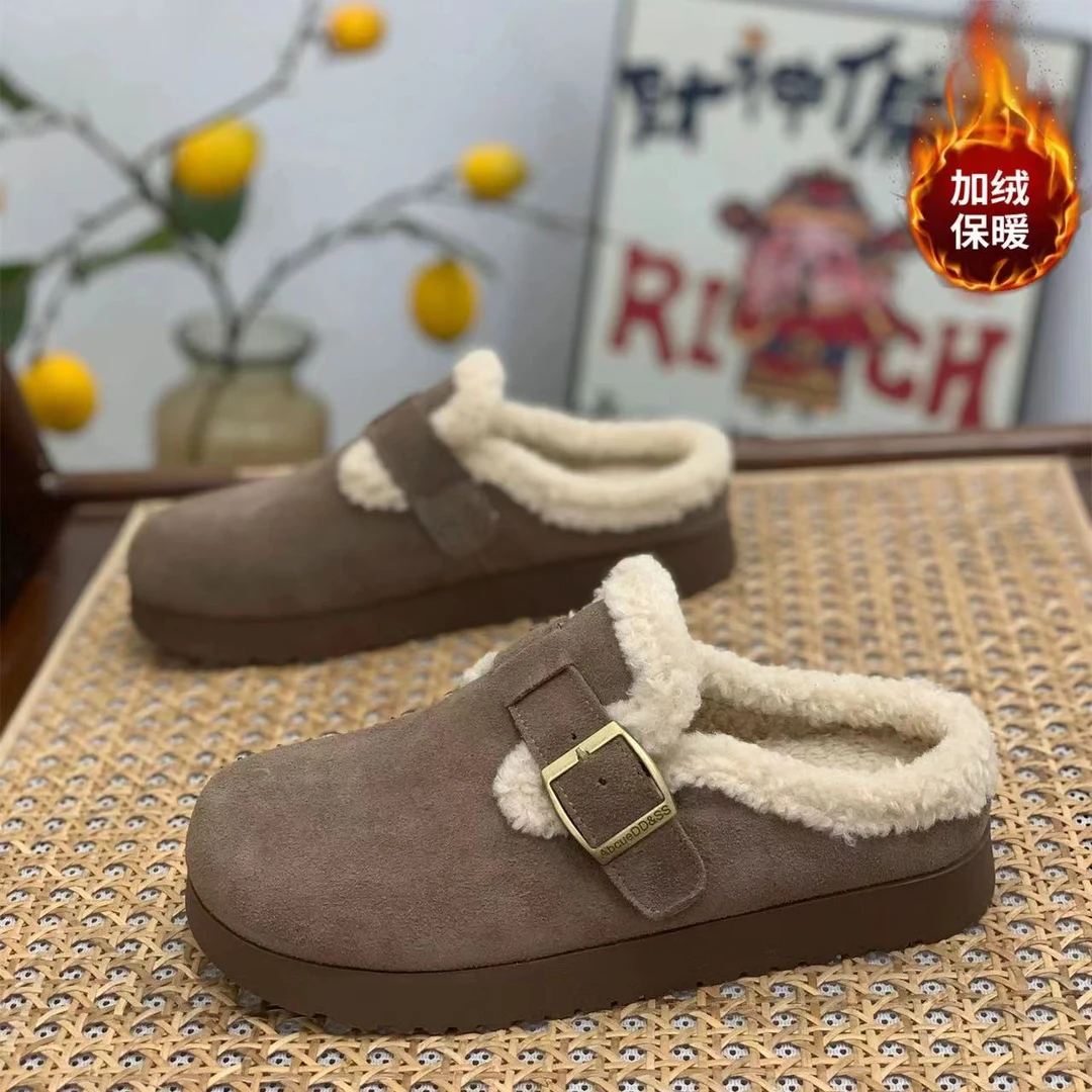 秋冬法式拖鞋女新款配裙子仙女风毛毛拖鞋毛拖M60011