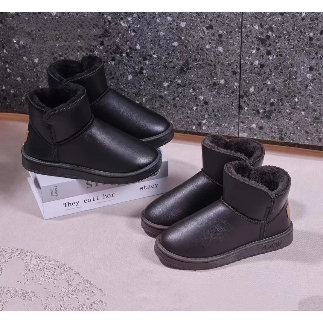 男鞋新款冬季加绒加厚保暖面包防水防滑雪地靴231