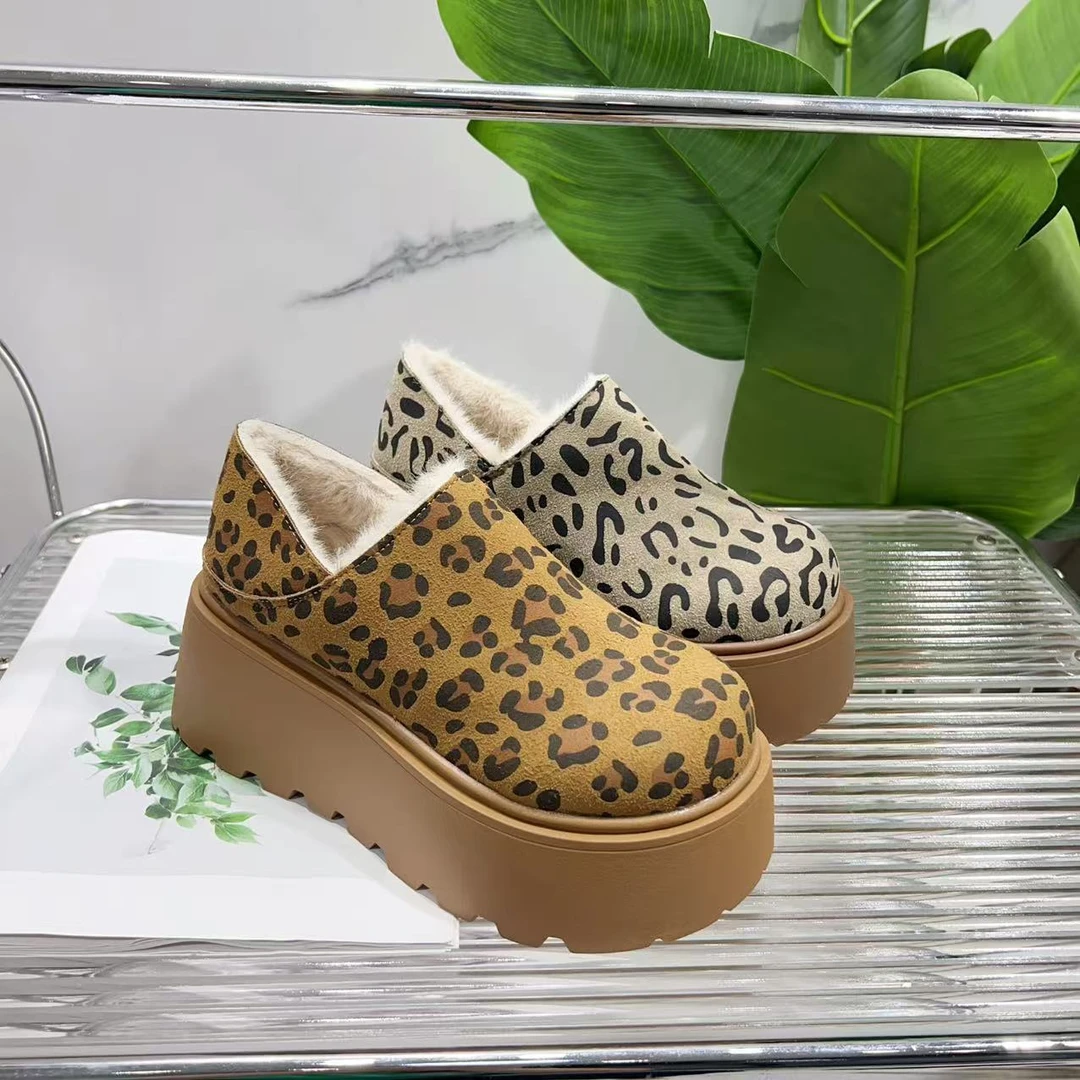 复古厚底秋冬季新款百搭两穿加绒勃肯豆豆鞋53808