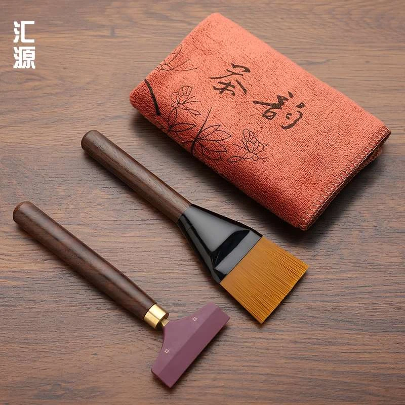 硅胶茶盘刮水刷茶台刮水板茶刷茶刮茶道茶具配件茶刷子茶扫水器