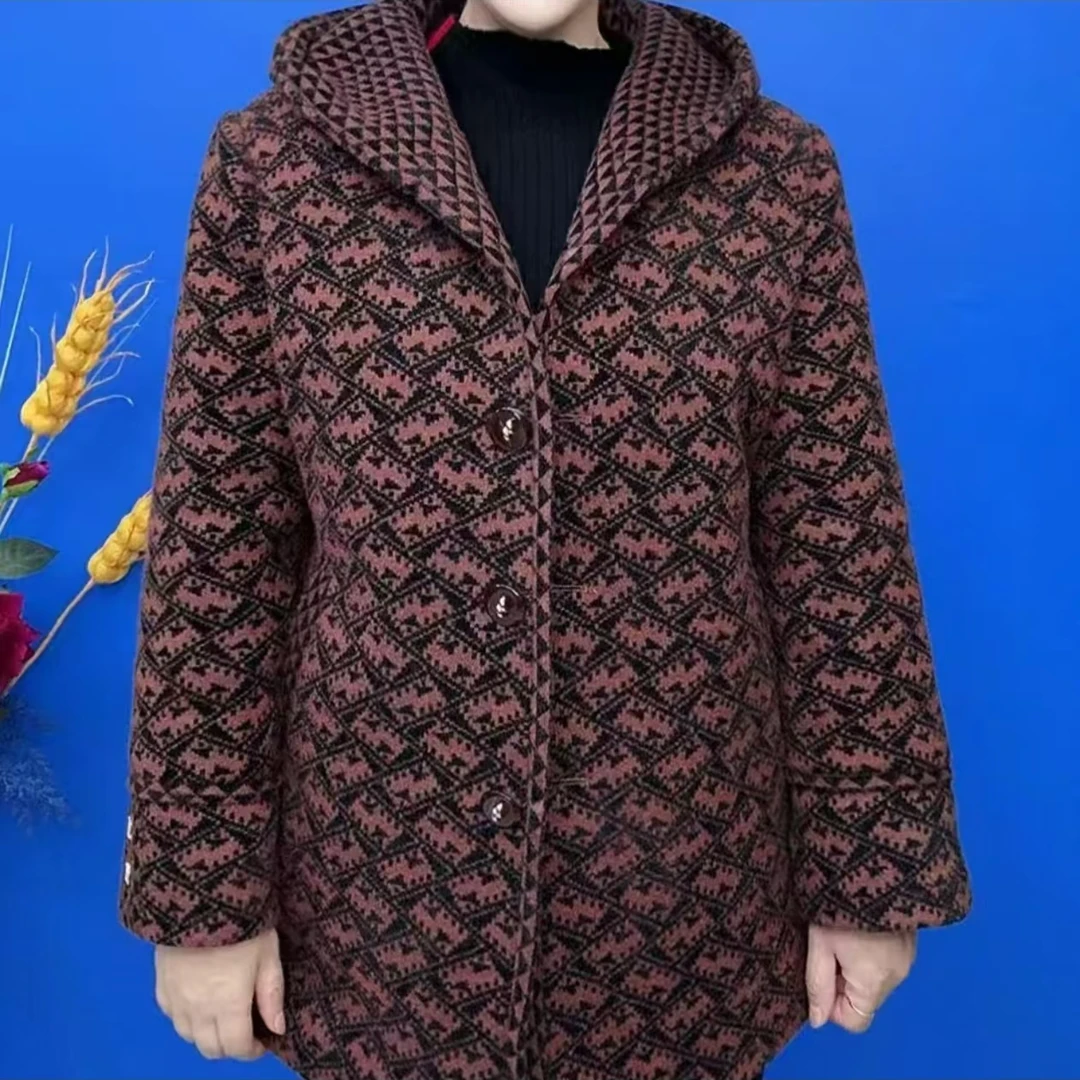 《专柜品质》冬季新款时尚休闲百搭女士外套宽松显瘦减龄高档上衣