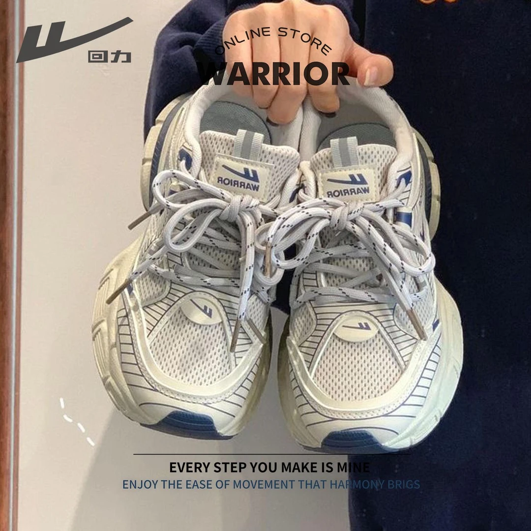 回力网面透气老爹鞋女鞋秋季2025新款ins爆款百搭休闲轻便运动鞋