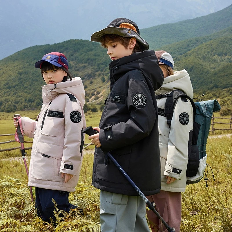 儿童羽绒服男童中长款2024新款洋气冬季中大童女款童装小孩厚外套