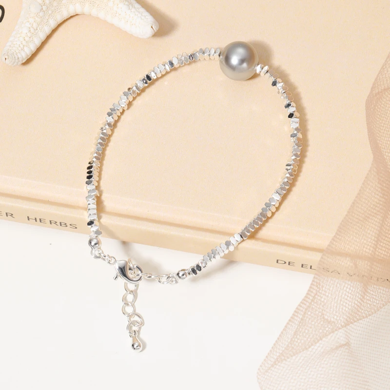 6129 碎银豆豆手链百搭气质轻奢时尚素款