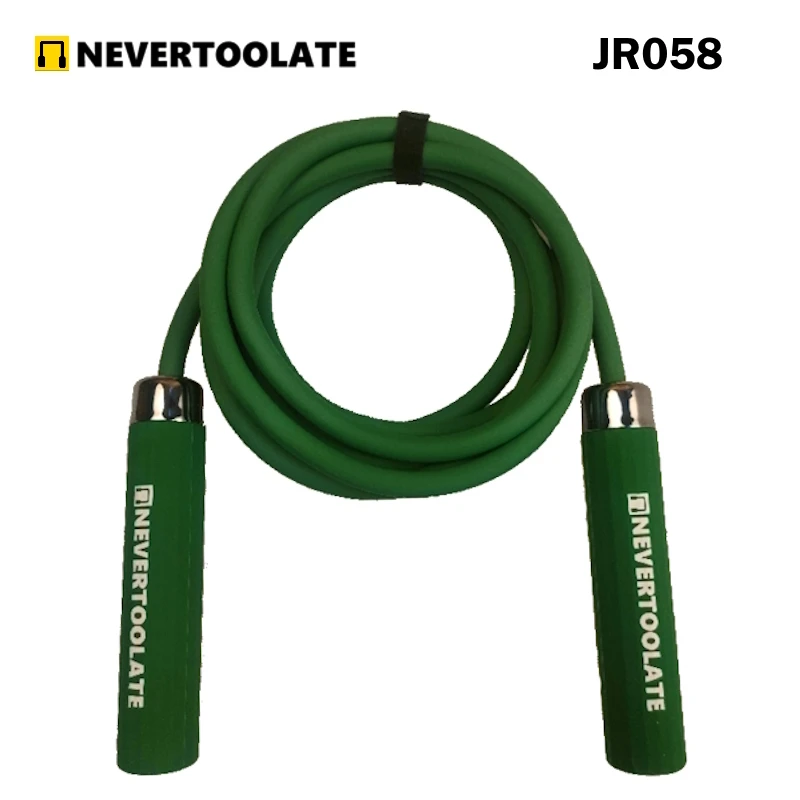 NEVERTOOLATE不晚家绿宝10mm低温-10℃耐寒负重力PVC跳绳390克