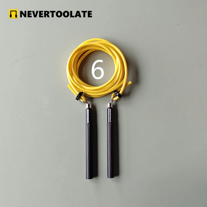 不磨绳万向轴承360度低温绳耐寒顺滑双轴承加长3.4米加粗6mm跳绳