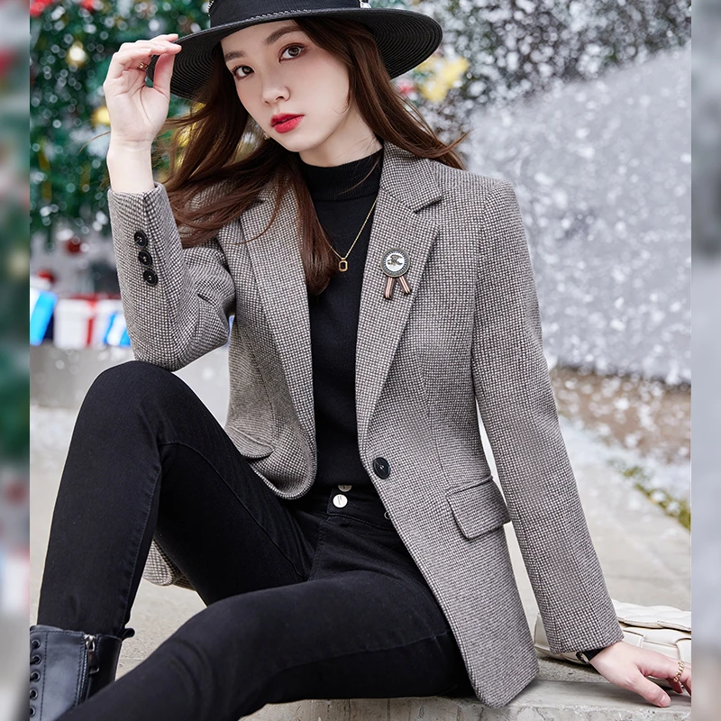 【甄选好物】洋气小西装外套女修身休闲西服上衣BS868