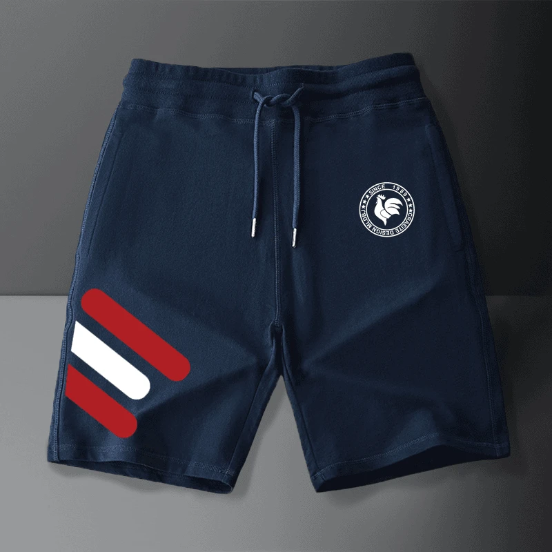 法国公鸡男士运动休闲五分裤宽松大码百搭透气潮流新款纯棉短裤男