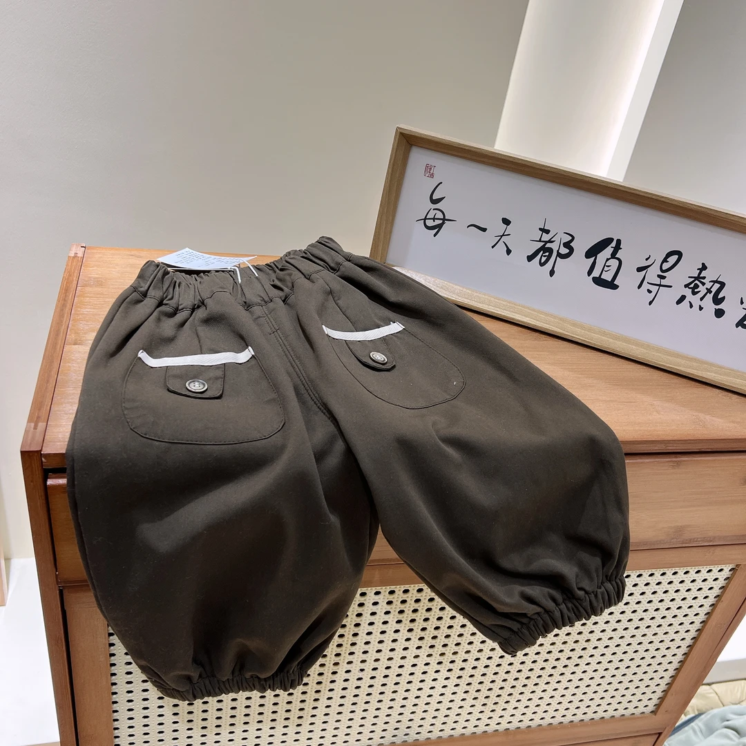 051-儿童韩版纯色秋冬宽松百搭休闲裤