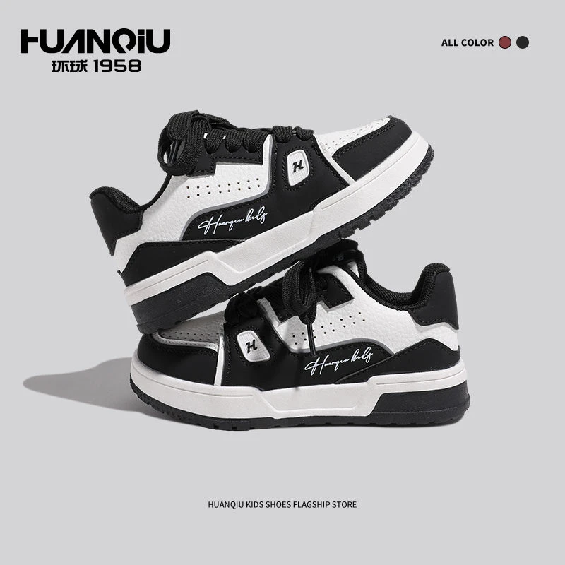 环球儿童板鞋2025春秋爆款网红时尚休闲鞋男童舒适运动鞋女童鞋子