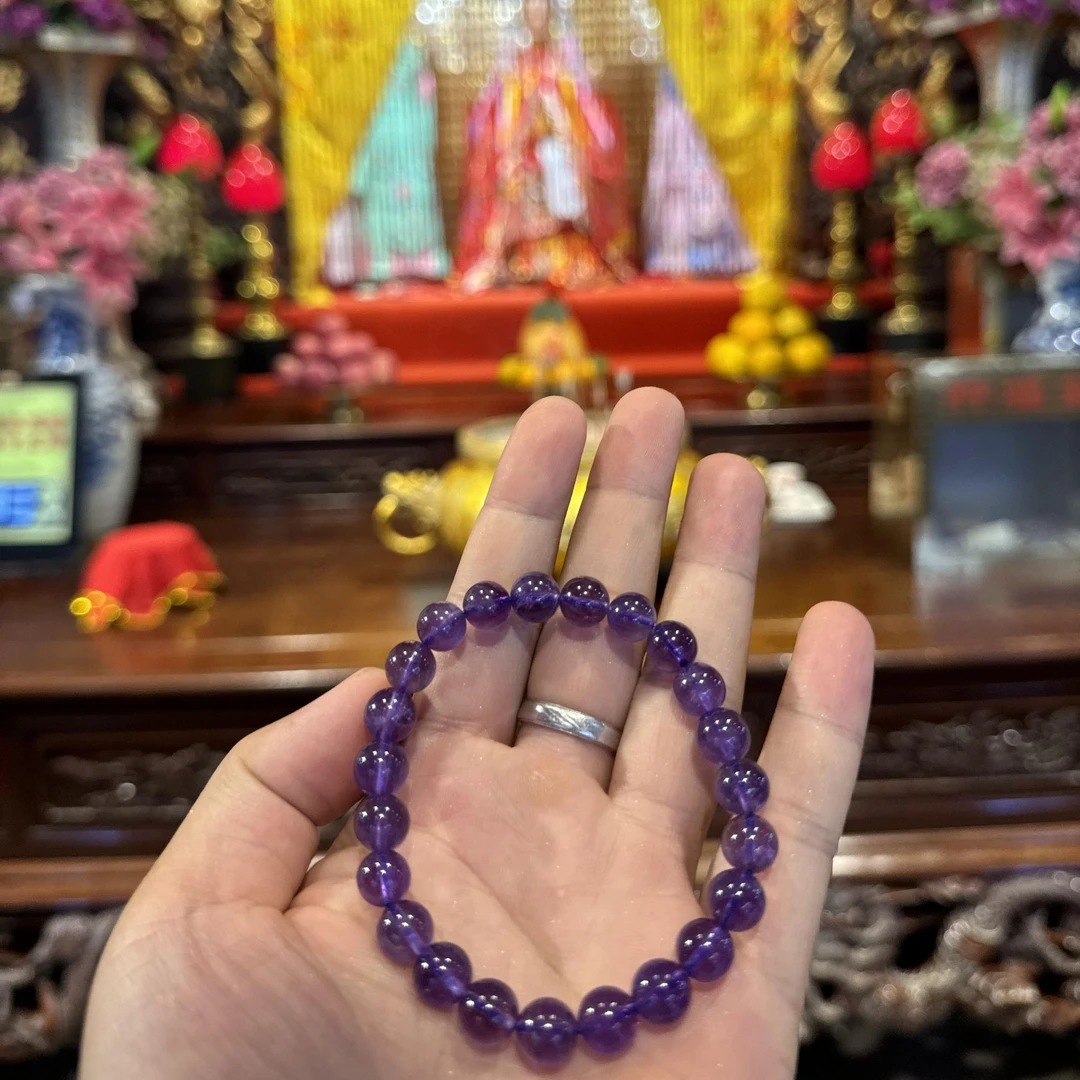 非金属仿水晶手链 【已过香】梦幻紫水晶手链
