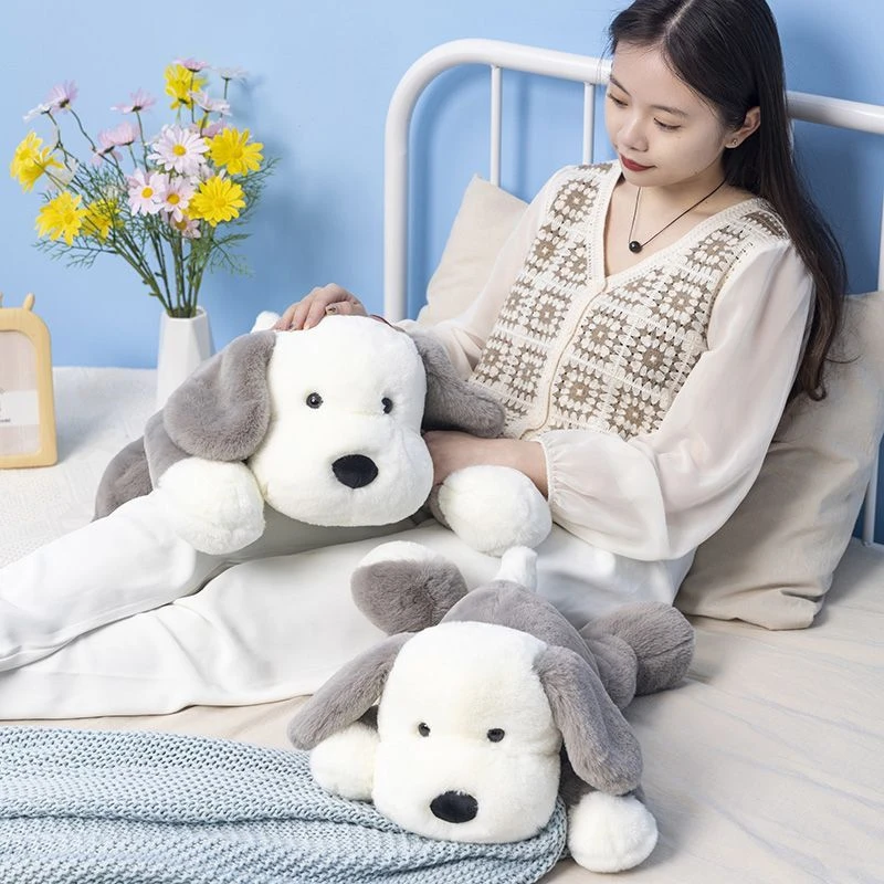 可爱趴趴狗抱枕毛绒玩具小狗玩偶女生睡觉抱生日礼物狗狗公仔娃娃