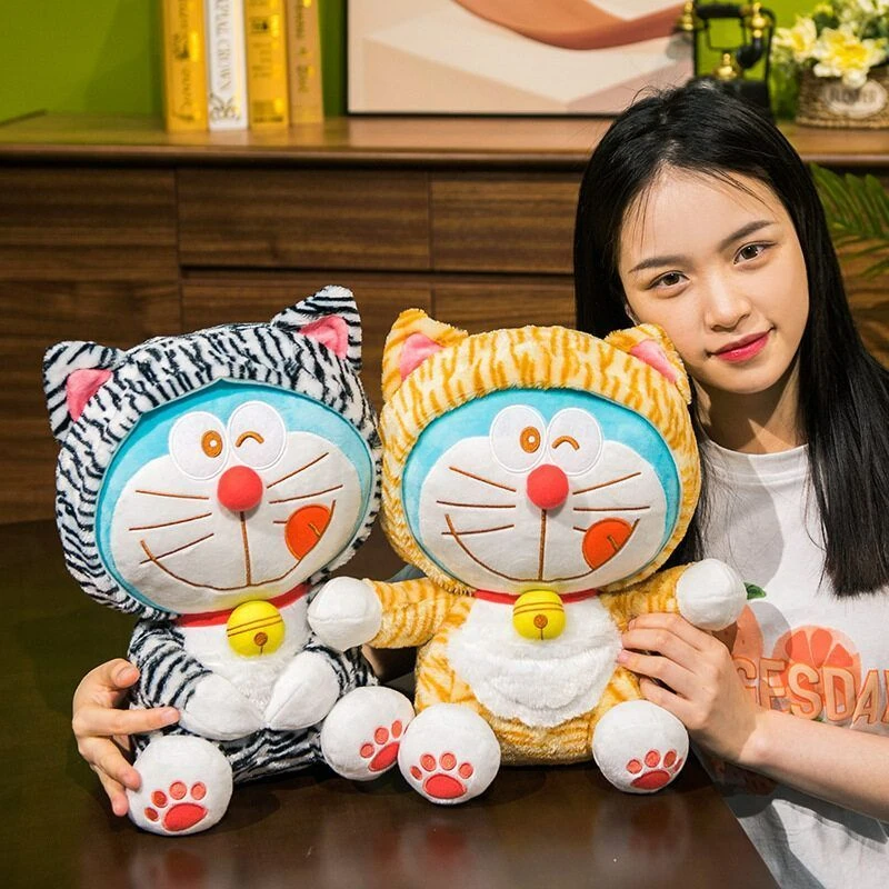 可爱叮当猫毛绒玩具公仔哆啦a梦玩偶安抚儿童床上布娃娃抱枕礼物