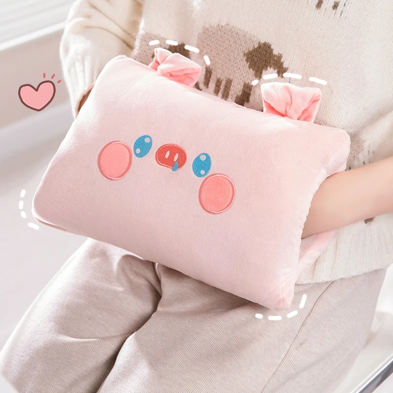 可爱暖手抱枕插手毛绒玩具公仔捂手枕午睡枕学生睡觉玩偶女生冬天