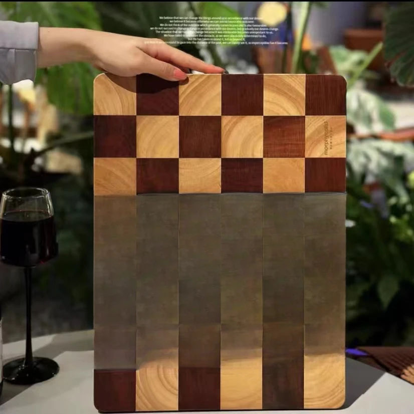 morphy系列进口菜板棋盘格实木防滑切菜板不掉木屑两公分