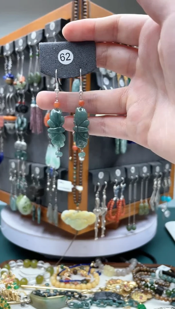 【闪购商品】翡翠耳饰未镶嵌饰品