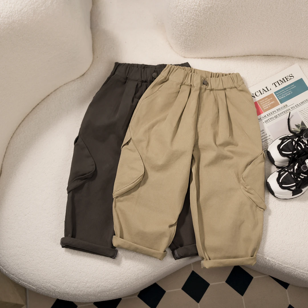 春秋四季款儿童男女童裤子休闲裤工装裤春秋A805