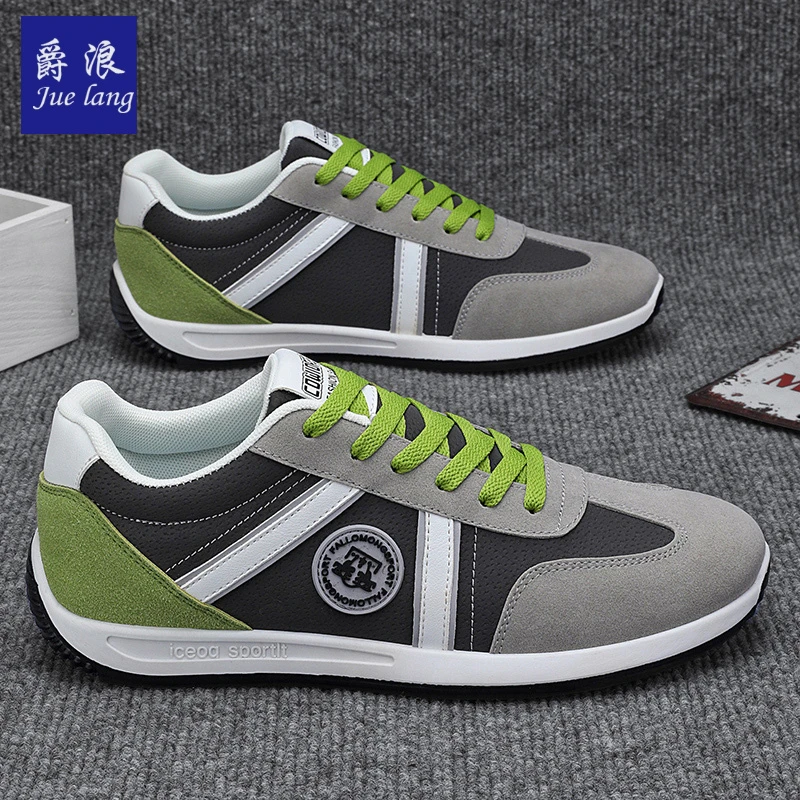爵浪2025男鞋春季新款布面潮流休闲鞋平底百搭鞋百搭潮流运动板鞋