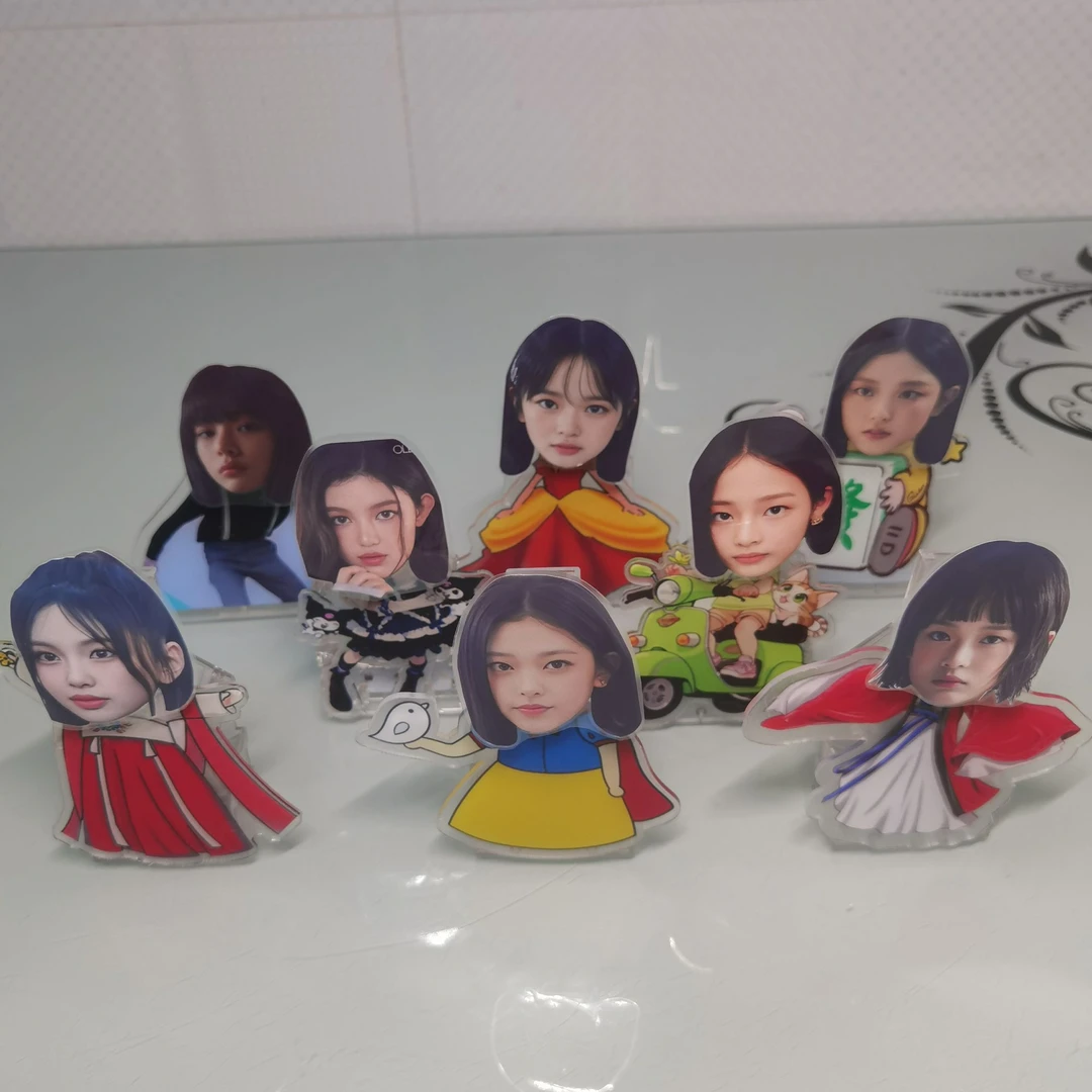 New Jeans创意摇头摆件diy定制汽车摆件趣味小礼物解压玩具电动摇