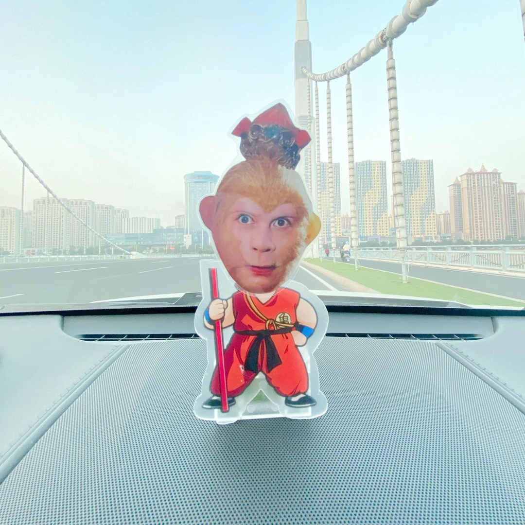 西游记创意摇头摆件diy定制汽车摆件趣味小礼物解压玩具电动摇头