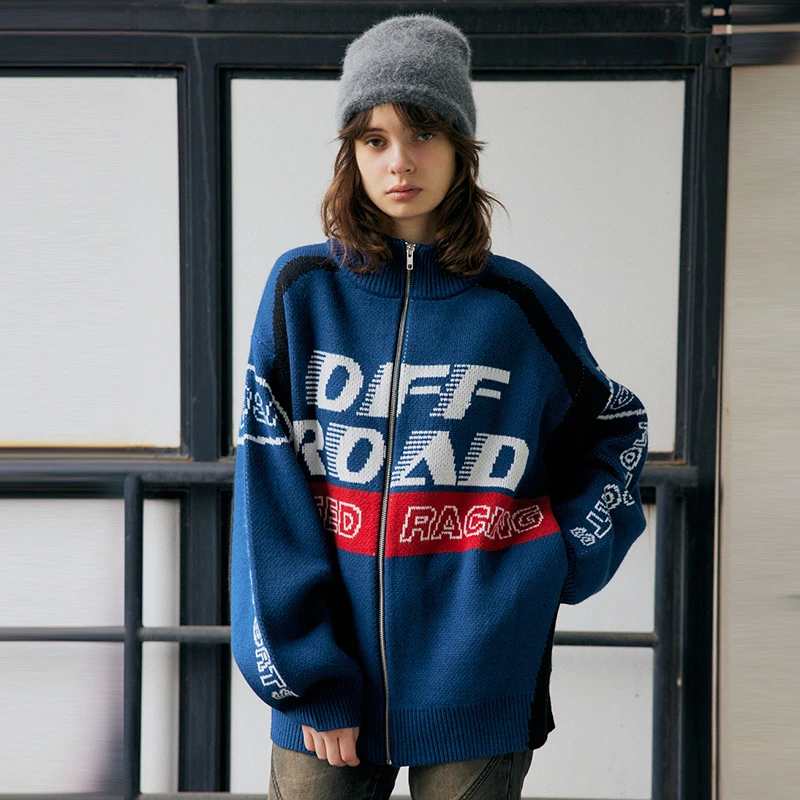 SLY 2024秋冬新品时尚潮流慵懒风毛针织衫030HAA70-1521