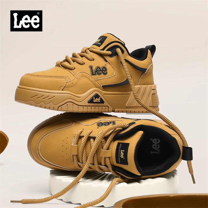 Lee男鞋2026新款厚底板鞋春秋款面包鞋爆款增高鞋子时尚百搭潮鞋