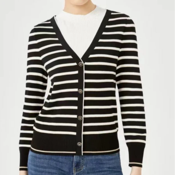 24年早秋新款假两件针织衫长袖zz002（D24M0183）