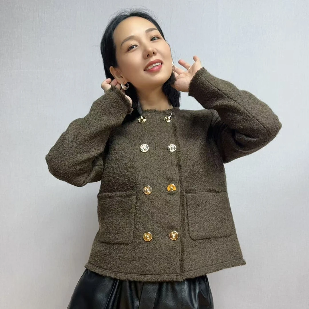 24年秋冬新款时尚休闲小香风短外套wt002（24W8585）