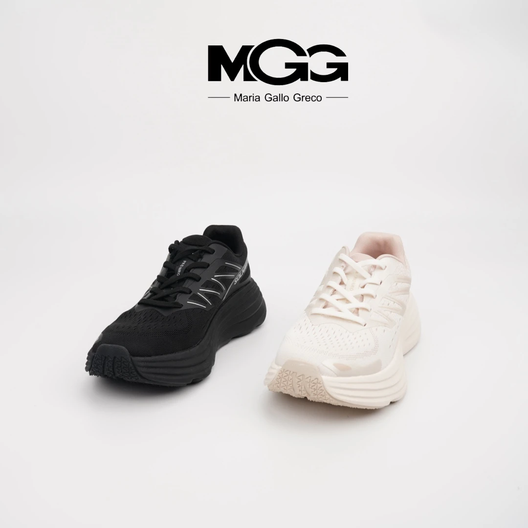 MGG春夏爆款网面低帮系带女士透气舒适潮流百搭时尚厚底休闲鞋