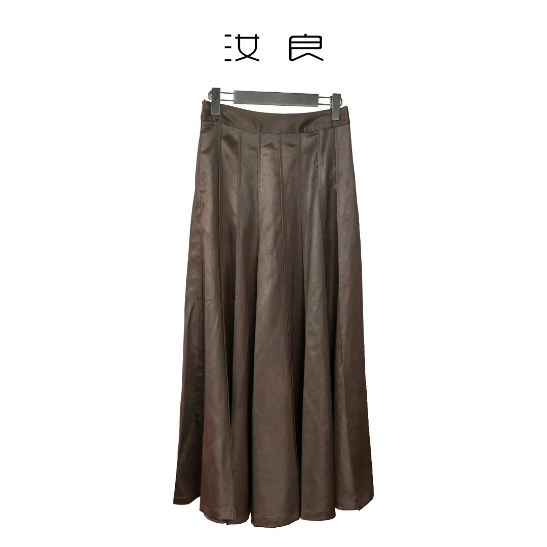 秀款时尚百搭捏褶半身裙