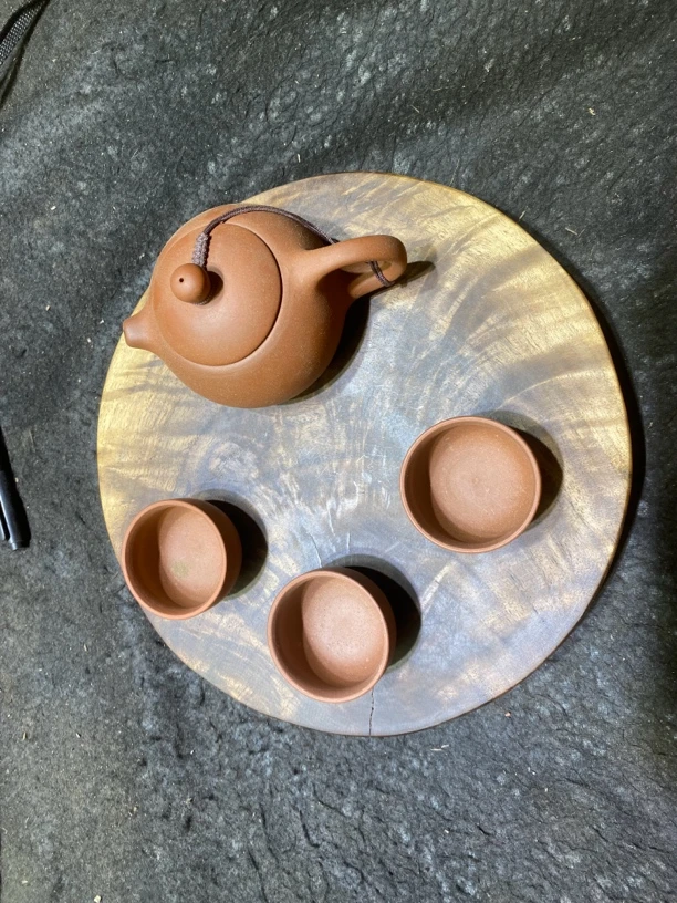 商品  北美黑胡桃随形板干泡台（一图一物）