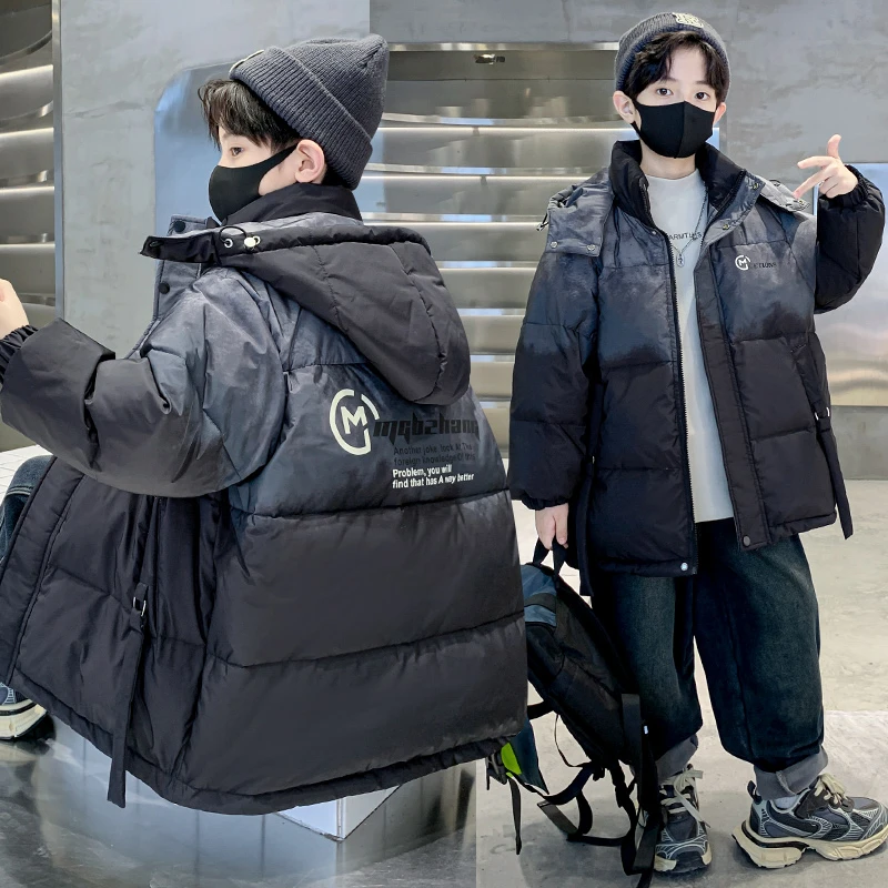 儿童装男童冬装棉服2023新款男孩冬季棉衣棉袄中大童加厚秋冬外套