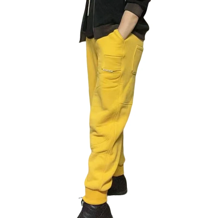 983加绒休闲小标舒适女款宽松卫裤-519大码户外保暖冬季松紧腰