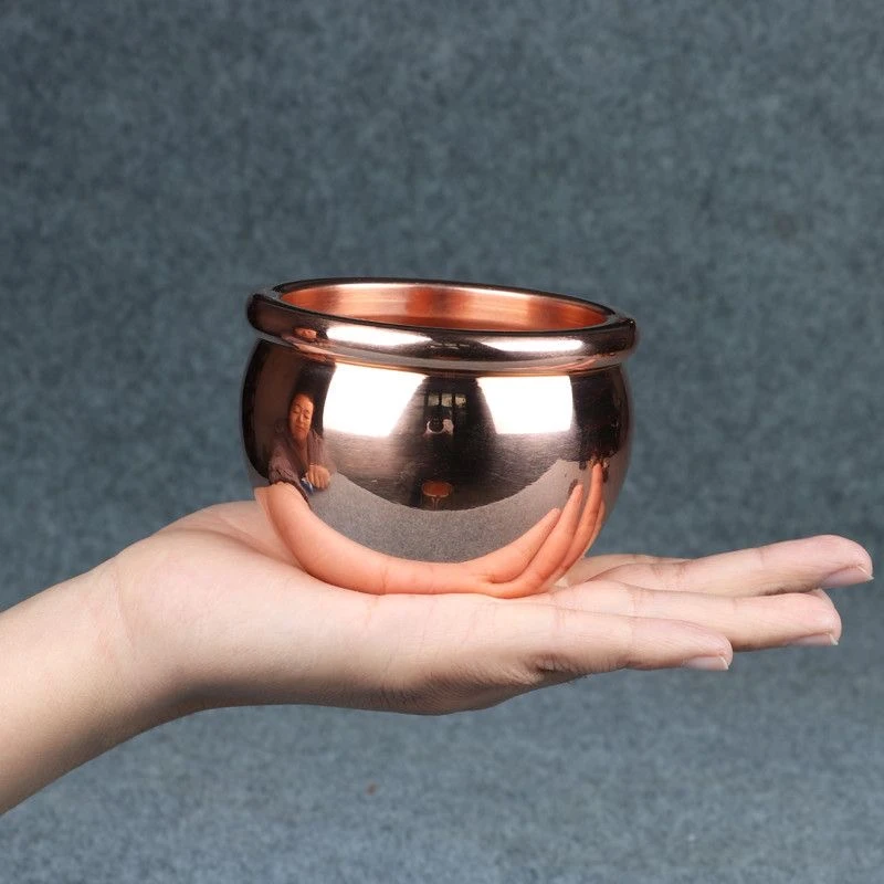 紫铜缸纯紫铜的铜棒车件家用室内摆件