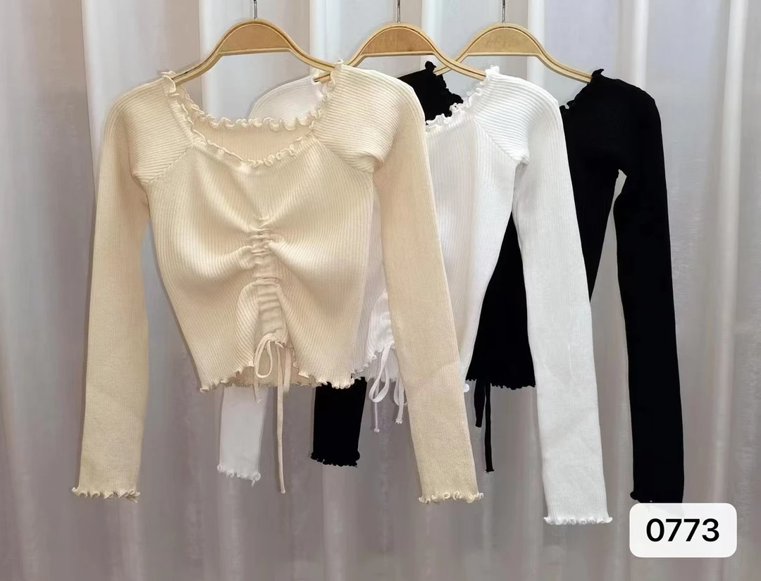 限量秒杀新款儿童抽绳舞蹈毛衣秋冬长袖打底衫针织芭蕾舞外搭