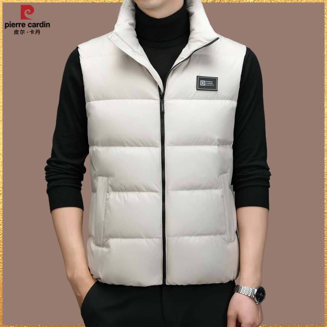 【皮尔卡丹高档羽绒马甲】正品男士羽绒服马甲秋冬保暖外穿背心立领